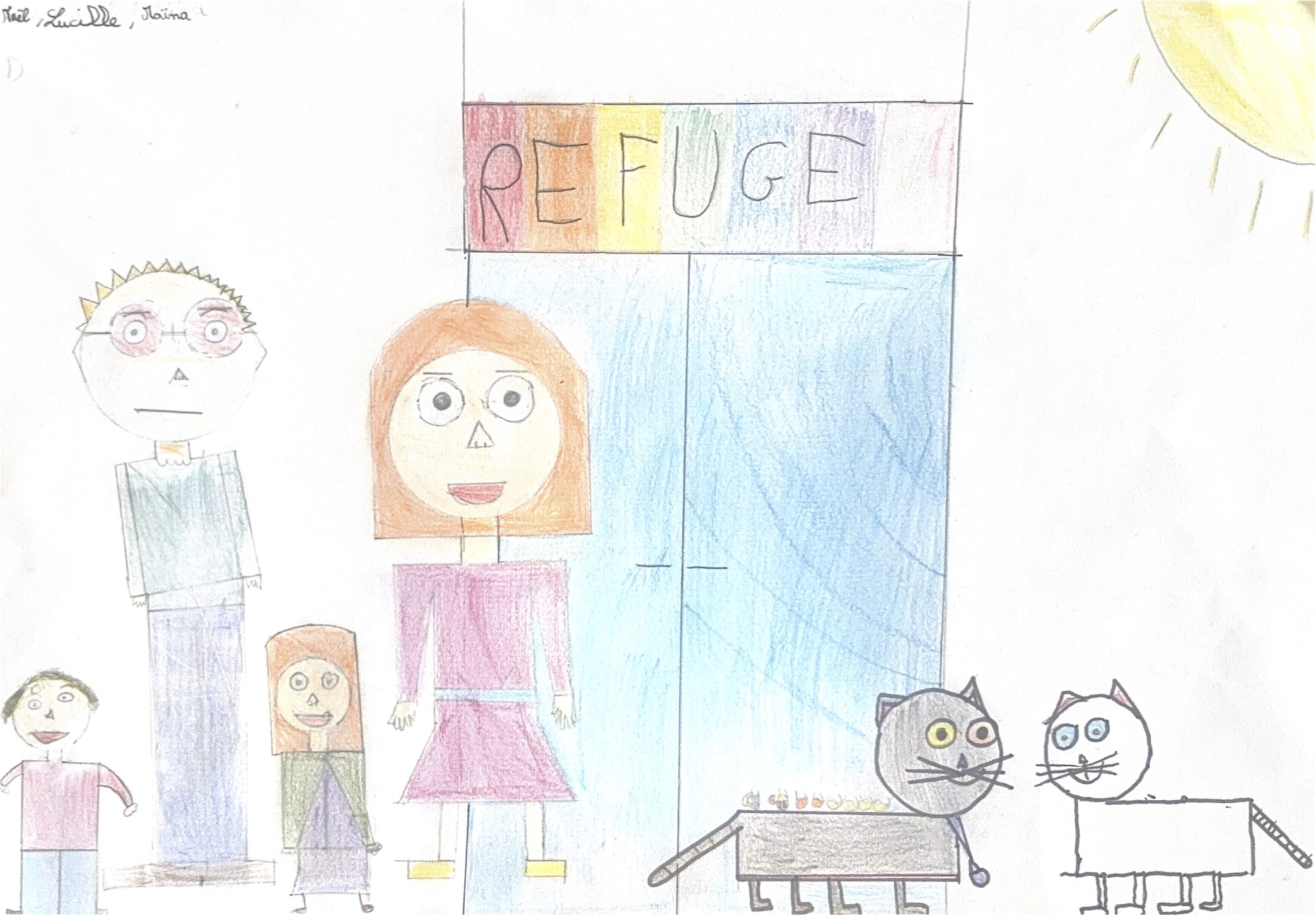 Dessin enfant CM1/2 2025 Le chat