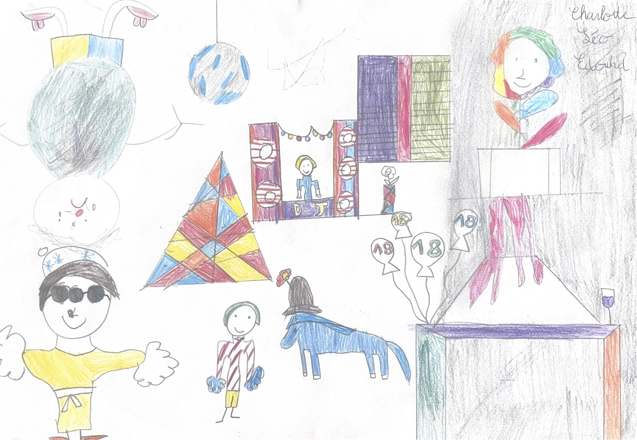 Dessin enfant CM1/2 2025 Anniversaire